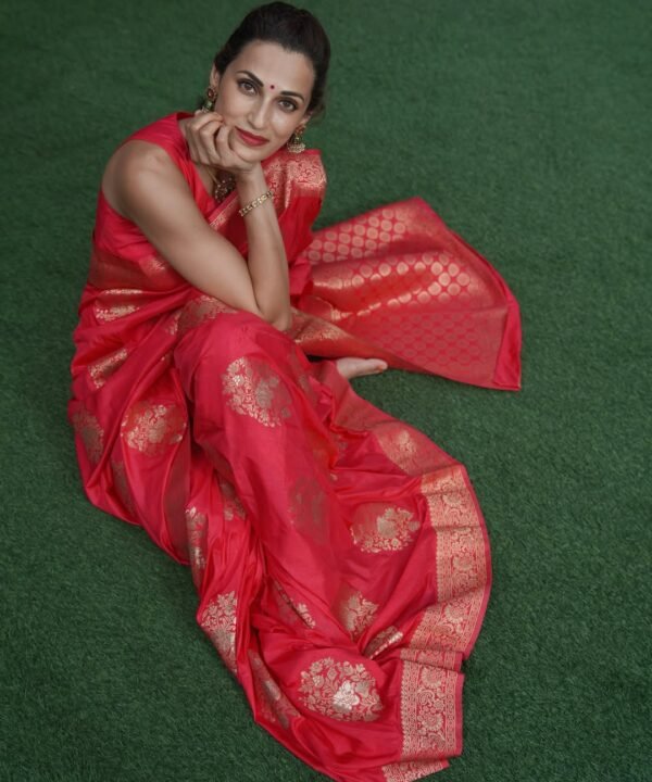 Red Banaras Silk Saree