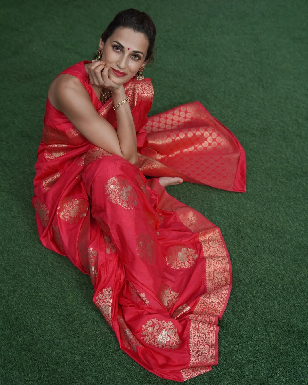 Red Banaras Silk Saree